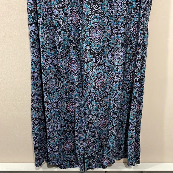 NWT Jessica Simpson Black Paisley Wide Leg Pants S - Picture 3 of 16